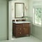 James Martin Vanities 36'' Single Vanity, Mid-Century Walnut w/ 3 CM Eternal Jasmine Pearl Quartz Top 424-V36-WLT-3EJP - alternate 4